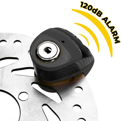 ZOVII Alloy Steel 120dB Security alarm 6mm locking pin Disc Lock for bike ZS6-BK Price Comparisons | Compare The Build