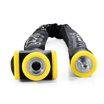 ZOVII Carbide Reinforced Stainless Steel Chain Lock 120dB Security Alarm 10mm diameter 1500mm length ZCL10-150 - 5