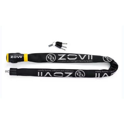 ZOVII Carbide Reinforced Stainless Steel Chain Lock for bike 120dB ...
