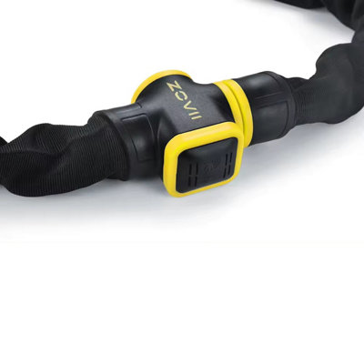 ZOVII Carbide Reinforced Stainless Steel Chain Lock for bike 120dB ...