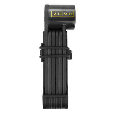 ZOVII Folding Stainless Steel Security 120dB alarm lock for Bikes and Scooters ZFG-BK - 4