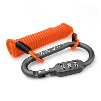 ZOVII Light Flexible Alloy Steel 3-digit Password Helmet Lock for bike ZHEL200-FO Price Comparisons | Compare The Build
