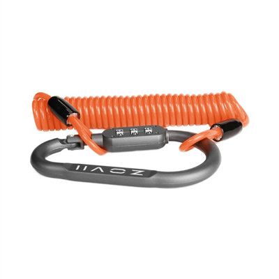 ZOVII Light Flexible Alloy Steel 3-digit Password Helmet Lock ZHEL200-FO - 3