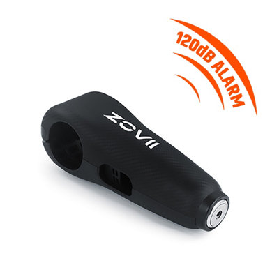 ZOVII lightweight Handlebar Grip Lock for bike 120dB Security Alarm ZHL-BK Price Comparisons | Compare The Build