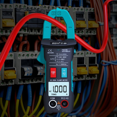 ZOYI Digital Clamp Meter, 4000 Counts Display, Smart NCV Detection ...