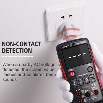 ZOYI Digital Multimeter Tester ZT-X 9999C, Multi Electrical Tester, Ammeter, Ohmmeter, Resistance, Continuity Tester