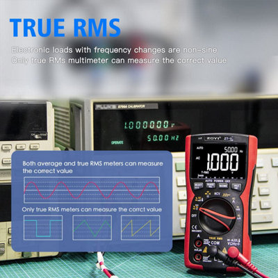 ZOYI Digital Multimeter Tester ZT-Y 9999C, 10A Multi Electrical Tester, Continuity Testers Diode NCV Anti burn