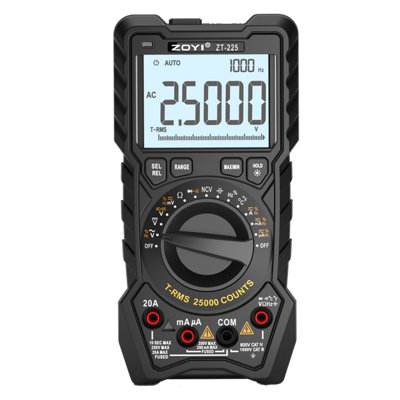 ZOYI Multimeter Professional 20A, 25000 Count, True RMS, Auto Ranging Digital Multimeter, Square Wave Output, NCV, Temperature