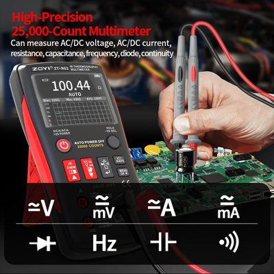 ZOYI ZT-R02 Thermal Imaging Multimeter & IR Camera 240x240 HD 96x96 IR ...