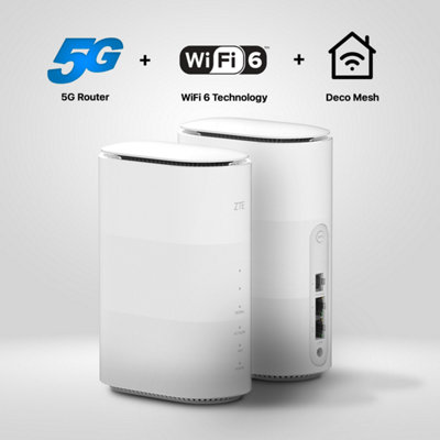 ZTE G5B Unlocked Premium Design 5G Fast WiFi6 Whole Home Router