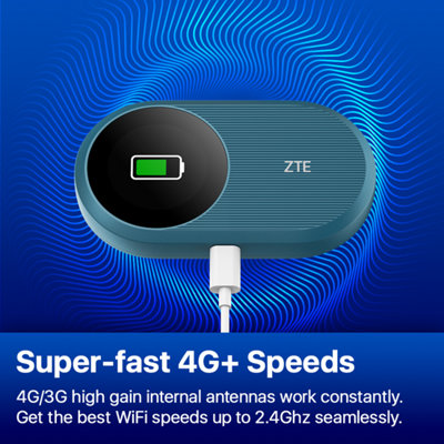 ZTE U10S Pro 4G+LTE Mobile Wi-Fi 6 Unlocked Low-Cost Portable Travel WiFi