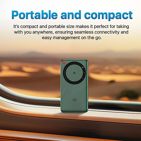 ZTE U30AIR 5G Portable Wi-Fi Pocket Router, 5G Connectivity ZTE U30AIR 5G Portable Wi-Fi Pocket Router, 5G Connectivity