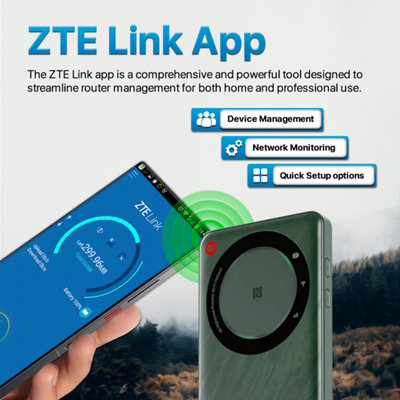 ZTE U30AIR + Pre-Loaded 3GB SIM - 5G Portable Wi-Fi Pocket Router 5G ...