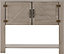 Zurich 2 Door Console Table - L36 x W90 x H75 cm - Grey Wood Grain
