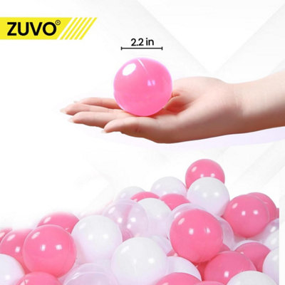 Zuvo Pink Ball Pit Balls 200 Pack for childrens - Colorful Plastic ...