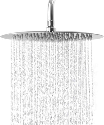 Zuvo Rainfall Shower Head 10 Inch Round 304 Stainless Steel High ...